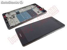 Tela cheia com capa em preto e moldura para Huawei P8 Lite ale-l01 ale-l02
