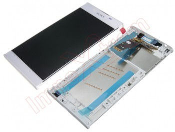 Tela completa (LCD/janela + toque digitador) branca com quadro e carcaça para - Foto 2