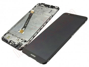 Tela completa (LCD/janela + toque digitador) com carcaça preta para Huawei P - Foto 2