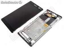 Tela completa (LCD/janela + toque digitador) preta para Sony Xperia C5 Ultra,