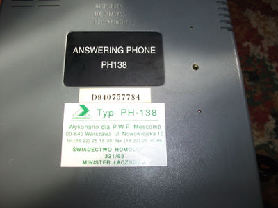 Telefon stacjonarny z sekretarką PHONE PH-138 - Zdjęcie 3
