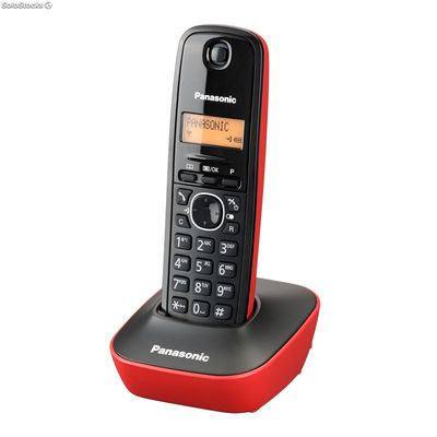 Teléfono inalámbrico panasonic dect kx-TG1611 spr rojo