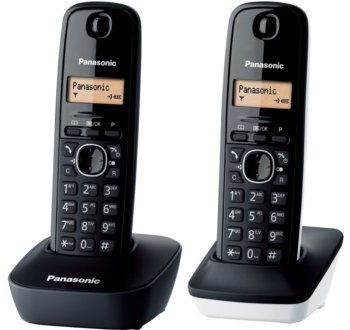 Teléfono inalámbrico Panasonic KX-TG1612SP1 Oulet Duo Dect negro