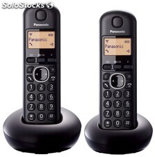 Teléfono inalámbrico panasonic kx-TGB212SPB Dect duo agenda 50 nombres lcd 1.4&quot;