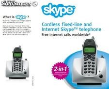 teléfono sin hilos del skype with pstn