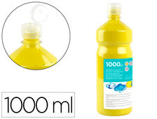 Tempera liquida liderpapel escolar 1000 ml amarillo limon