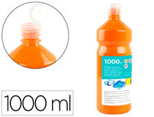 Tempera liquida liderpapel escolar 1000 ml naranja