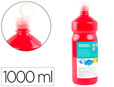 Tempera liquida liderpapel escolar 1000 ml rojo escarlata