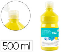Tempera liquida liderpapel escolar 500 ml amarillo limon