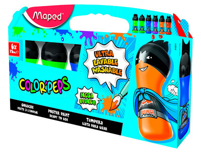Tempera maped color peps ultra lavable caja de 6 colores surtidos secundarios 75 - Foto 2