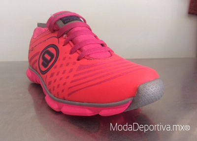 Tenis Dama p/Correr (Running) neon-rosa-cielo Suela eva hq - Foto 3