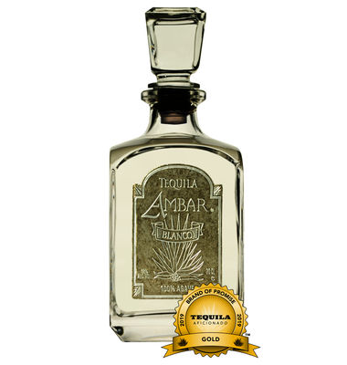 Tequila Ambar Blanco 100% Agave Ultra-Premium 70 CL Medalla de Oro!