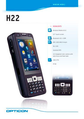 Terminal Portable Opticon H22 Win Mobile, 3G, Wifi *Prix Promo* | Point2vente.ma