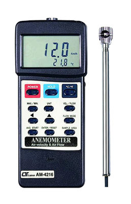 Termo anemómetro con vena metálica MOD LT-AM4206M