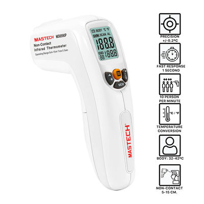 Termómetro infrarrojo digital Sin Contacto mide temperatura corporal entre 32-42
