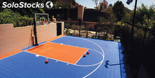 Terrain de basket modulaire 10x15