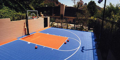 Terrain de basket modulaire 10x15
