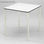 Terrasse de table compact plus 70x70 Couleur blanche - 1