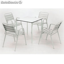 Terrasse de table compact plus 70x70 Couleur blanche - Photo 3