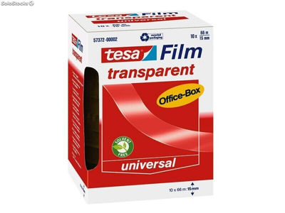Tesa Film Transparent für Tischabroller (10 St. 66m x 15mm) (57372)