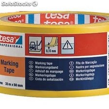 Tesa Ruban de Signalisation tesaflex 60760 Jaune - Rouleaux de 33m x 50mm