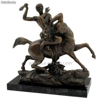 Teseo luchando con el Centauro | bronces en bronce