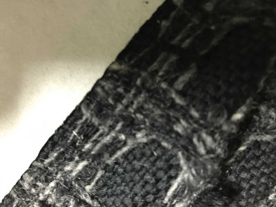 Tessuto Bouclé nero doppiato per tappezzeria - Foto 4