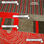 Tessuto disegno concentrico in velluto tonalità rosso - Foto 2