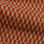Tessuto moderno misto cotone disegno geometrico bicolore arancio e corda - 1
