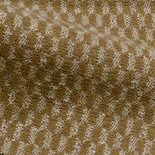 Tessuto moderno misto cotone disegno geometrico bicolore nocciola chiaro e corda