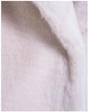 Tessuto pelliccia sintetica castoro pelo corto col. Bianco