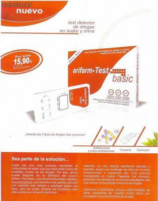 Test de drogas en sudor y orina: Arifarm Test detector de drogas en sudor-orina