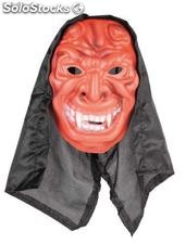Teufel Maske mit Kapuze aus Moosgummi