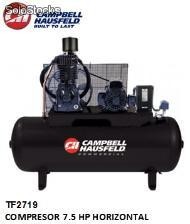 Tf2719 compresor 7.5 hp horizontal campbell (Disponible solo para Colombia)