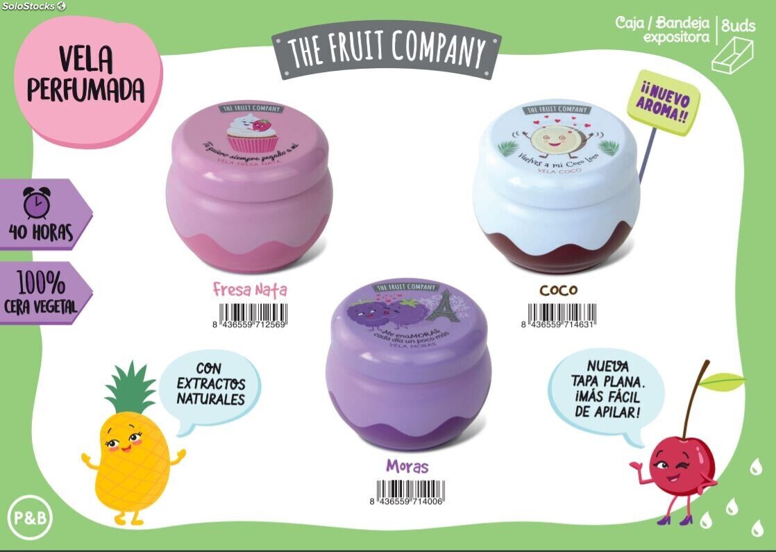 Comprar The Fruit Company - Vela perfumada - Coco