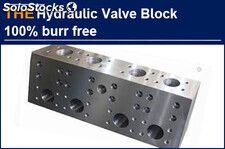 The intelligently polished AAK hydraulic valve block is 100% burr free, Peppe ca