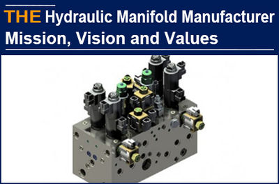 The report of mission, vision and values of AAK hydraulic Manifolds, which comes