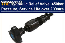 The service life of the ultra-high pressure hydraulic relief valve is 1.5 years
