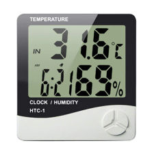 Thermo-hygromètre horloge Min Max HTC 1