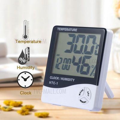 Thermo-hygromètre horloge Min Max HTC 1 - Photo 2