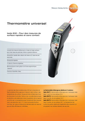 Thermometre infra rouge