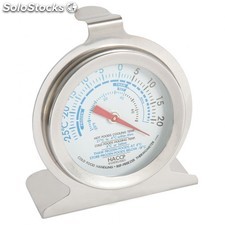 Thermometre testeur - 10º a 100ºC 14x2,8x2,8 cm argente inox