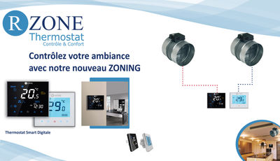 Thermostat R-Zone Smart Digitale pour Zoning
