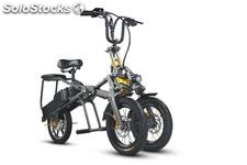 Three wheel folding electric scooter