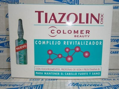 Tiazolin Loción Placenta Choc Anticaída - Estuche 6 Ampollas