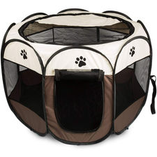 Tienda Box para perros recinto para animales pequeños Pop-Up Beige 76x58cm