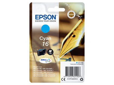 Tin Epson 16 Cyan blue C13T16224012