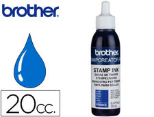 Tinta brother para sellos automaticos color azul bote de 20 cc