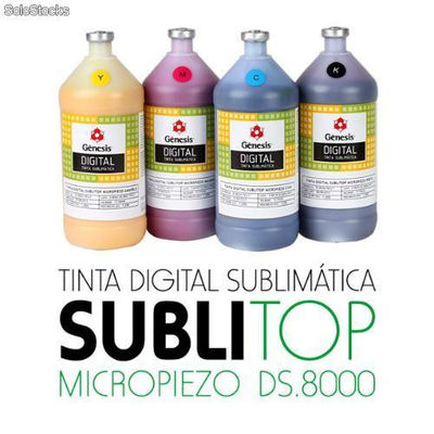 Tinta Digital Sublimática Sublitop Gênesis Kit c/ 04 cores (100ml de cada)