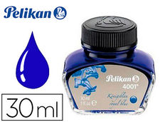 Tinta estilografica pelikan 4001 azul real frasco 30 ml